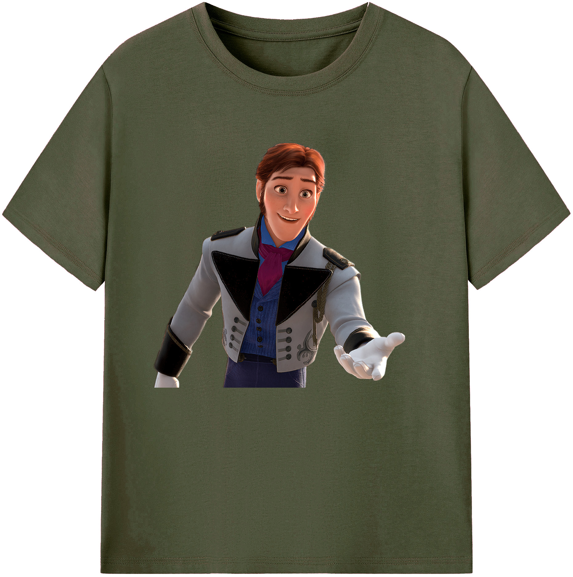 （画像用） アナと雪の女王 アンナ エルサ Frozen Anna Elsa 綿100％ メンズ半袖Tシャツ｜肌触りやわらか＆通気性